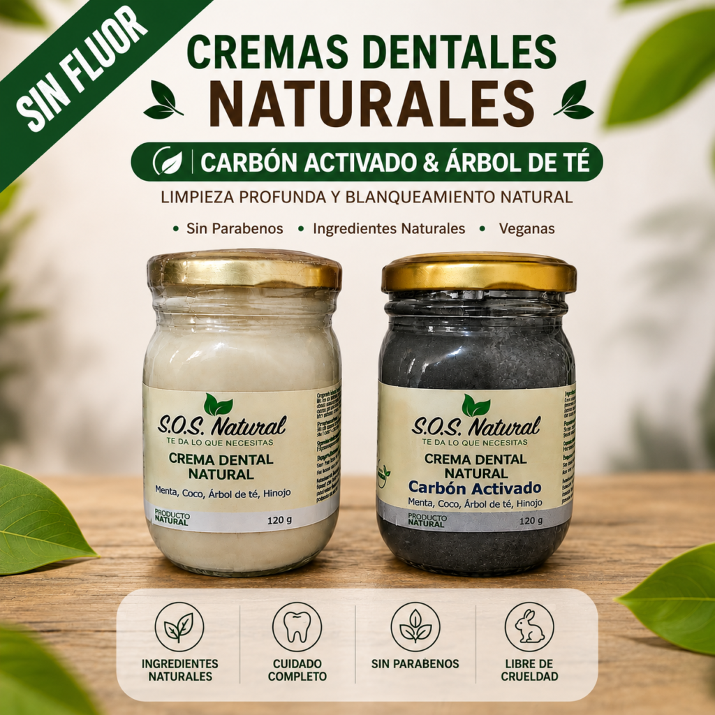 Crema Dental Natural Sin Flúor